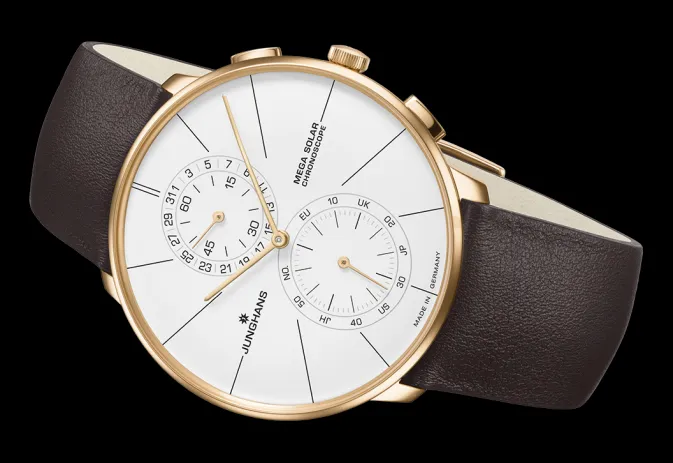 Herren-Junghans Meister fein Chronoscope MEGA Solar