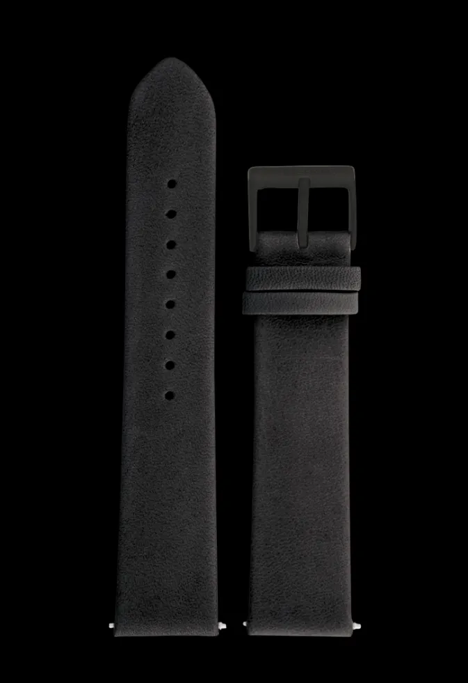 Armbänder-Junghans Rindslederband schwarz, 20mm